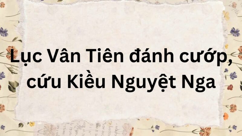 Tác giả – Tác phẩm: Lục Vân Tiên đánh cướp, cứu Kiều Nguyệt Nga – Ngữ văn lớp 9 Kết nối tri thức