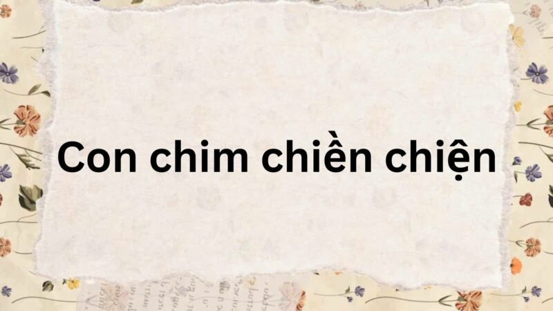 Soạn bài Con chim chiền chiện – Chân trời sáng tạo